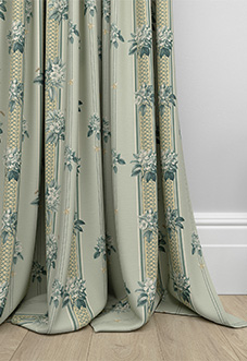 Upton, Apple Bee Bud Green - Made to Measure Curtains